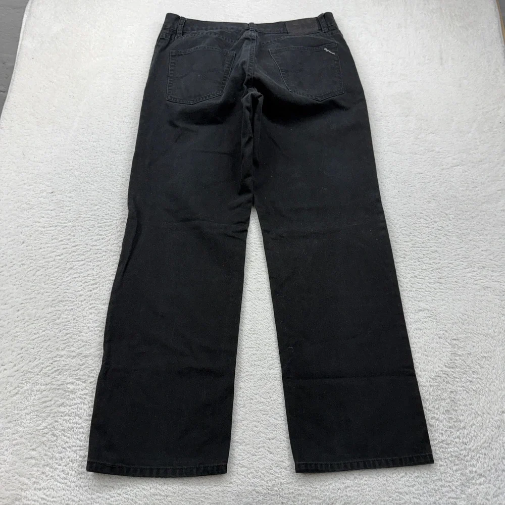LRG Grass Roots Classic 47 Fit Mens Black Relaxed Taper Denim Jean 34x30 J105048